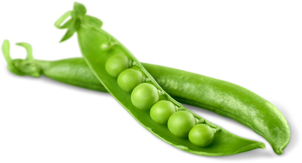 Fresh Green Peas Isolated