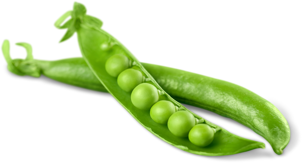 Fresh Green Peas Isolated