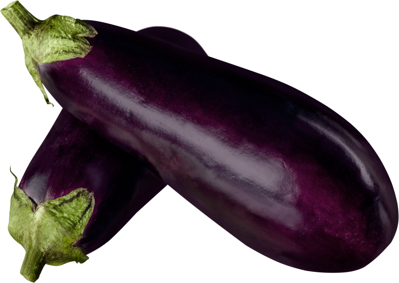 Fresh Eggplants - Isolated